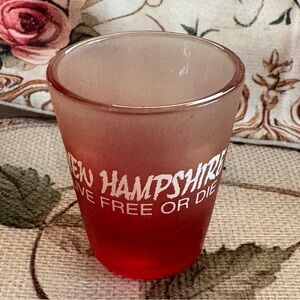 Vintage New Hampshire Red Shot Glass